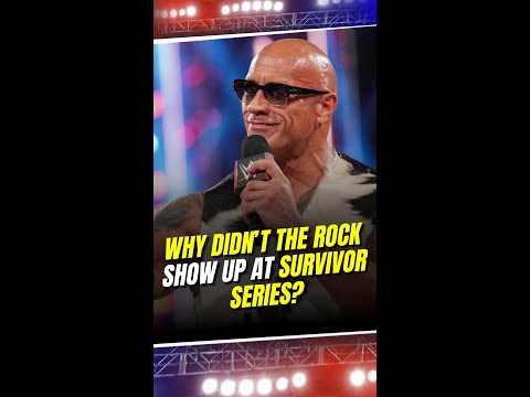 Why Was The Rock MIA at Survivor Series Fans Are Buzzing – Is a Bigger Surprise Coming #shorts